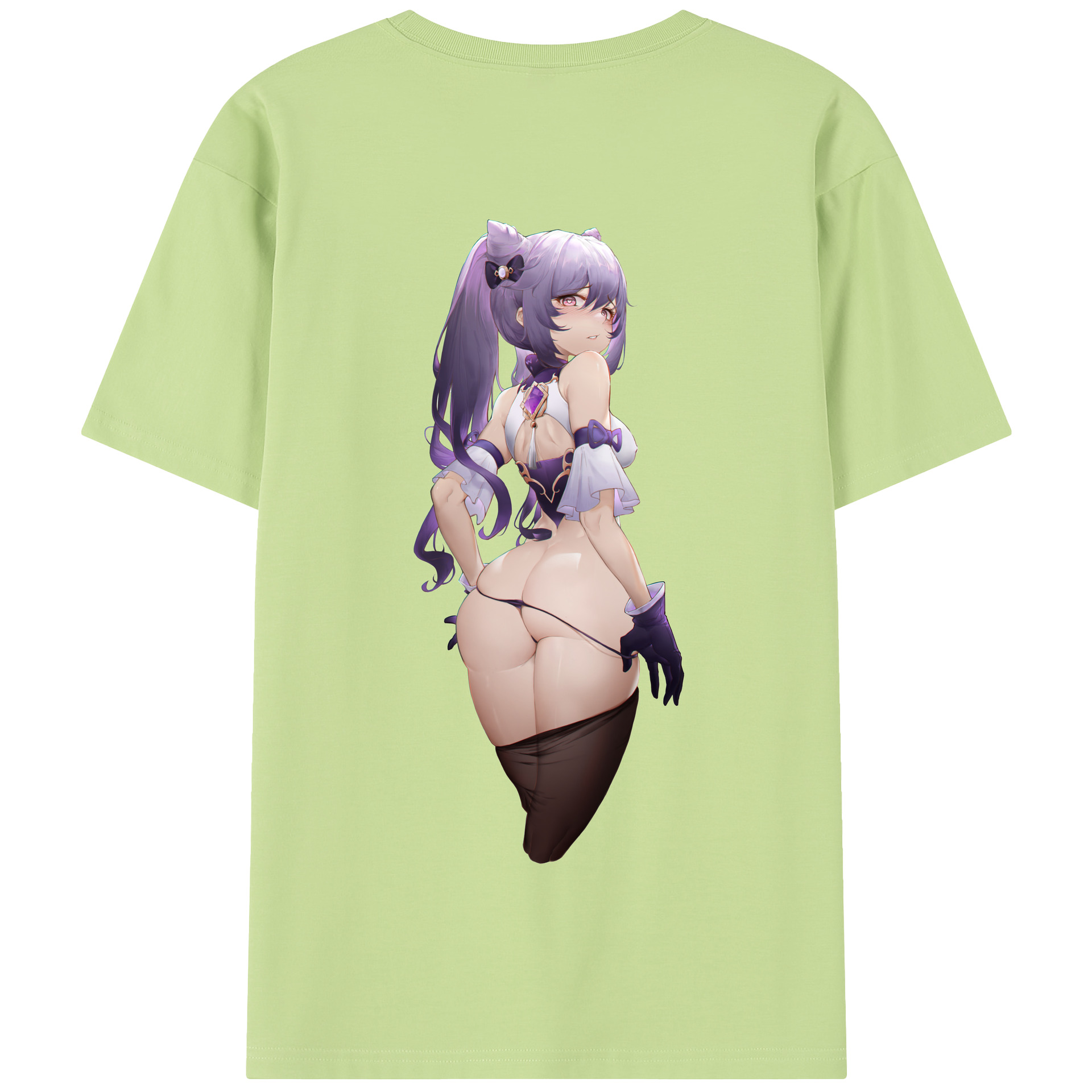 げんし神 刻晴 こくせい genshin Kokusei 綿100％半袖Tシャツ（背面プリント）